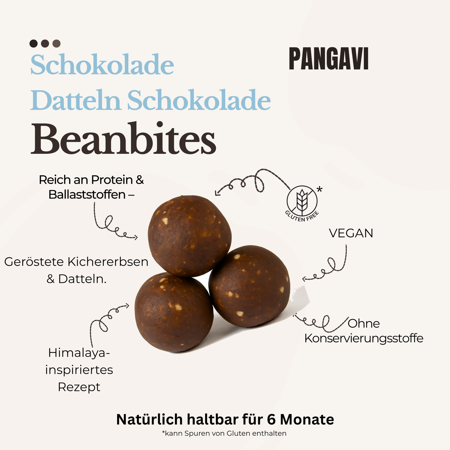 Beanbites Chocolate (80g) | Protein Balls | Bean Power